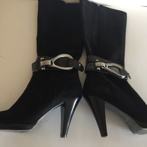 Antonio Melani Black Knee-High Boots Size 8.5